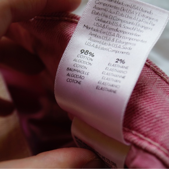 MOTHER Superior High Waisted Rider Flood into the mist Pink Jeans, Size 33 - Picture 11 of 11